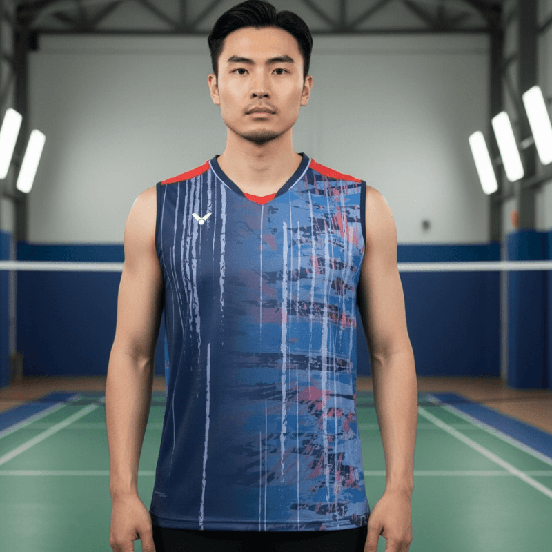 Victor Sleeveless Navy Blue